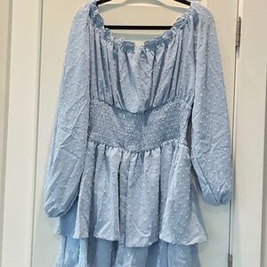 Pastel blue summer dress